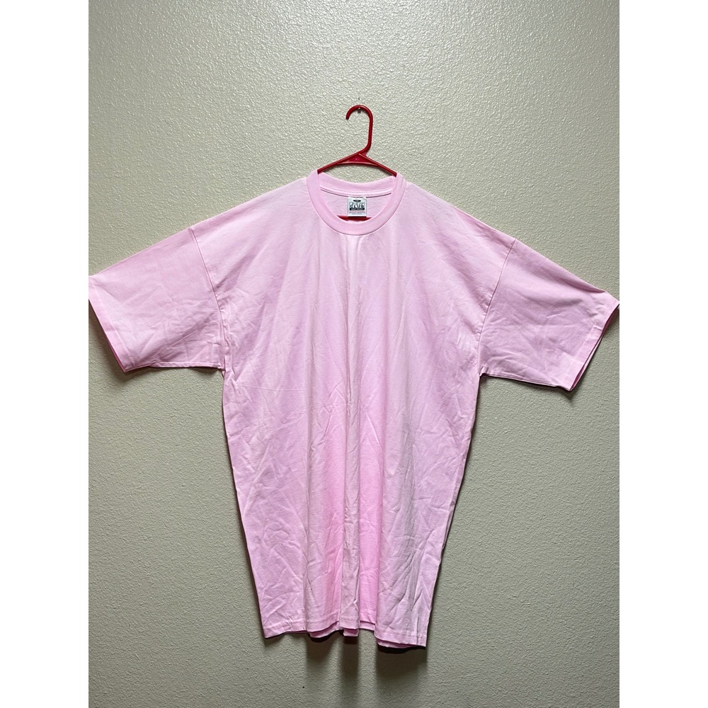 Pro Club Heavy Weight Mens 4XL Pink Short Sleeve T-Shirt Cotton Made in USA